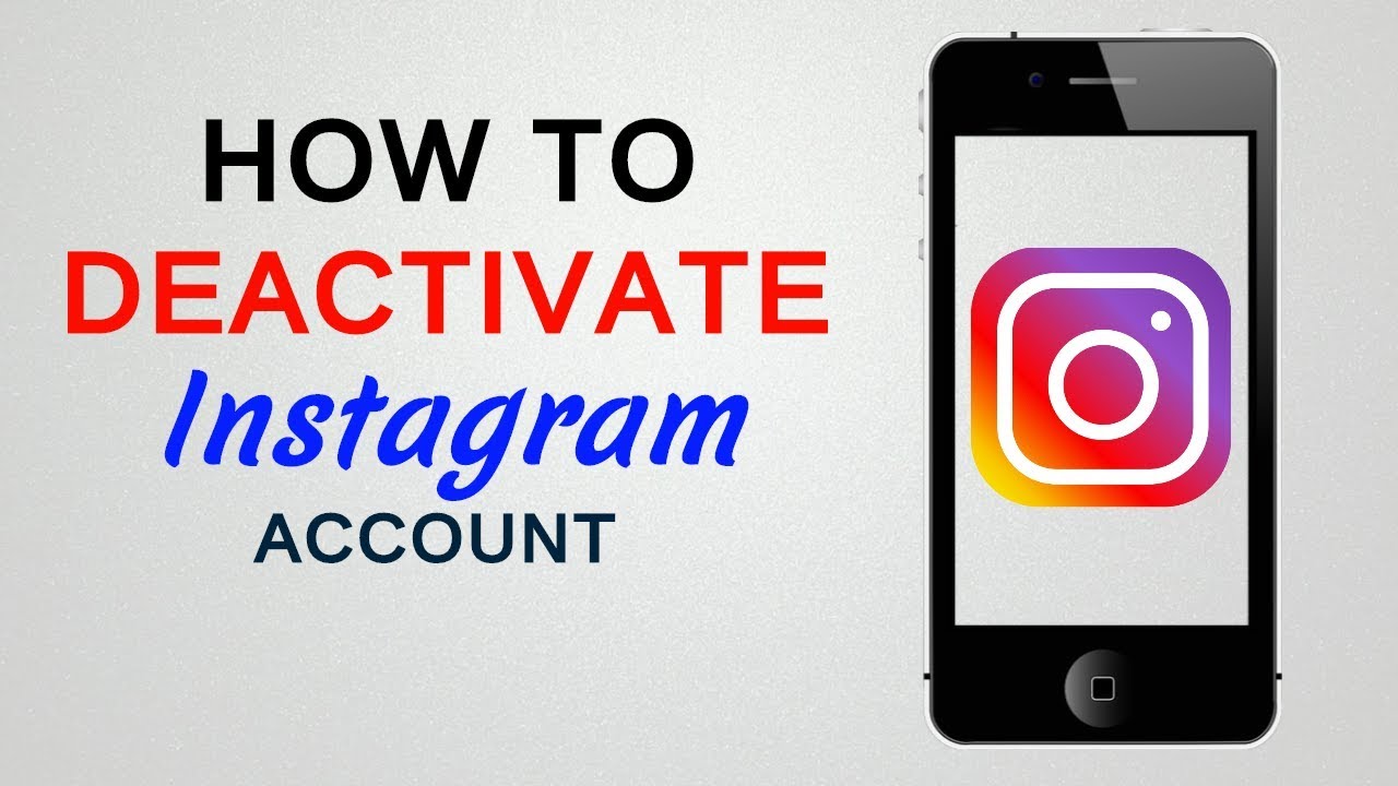 how to deactivate Instagram Account